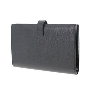Celine Black Wallet Strap fold Calfskin Bi